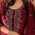 Women plus size embroidered sequinned kurta with trousers & dupatta