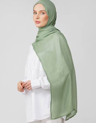Green premium modal solid hijab 2