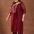 Women plus size embroidered sequinned kurta with trousers & dupatta