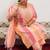 Plus size geometric woven design straight kurta & trouser with dupatta