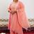 Plus size geometric woven design straight kurta & trouser with dupatta
