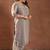 Extra love by libas plus size women floral embroidered kurta with trousers & with dupatta