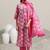 Women floral printed kurta with trousers & dupatta