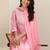 Women floral embroidered kurta with trousers & dupatta