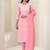Women floral embroidered kurta with trousers & dupatta
