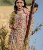 Women floral printed kurta with palazzos & dupatta