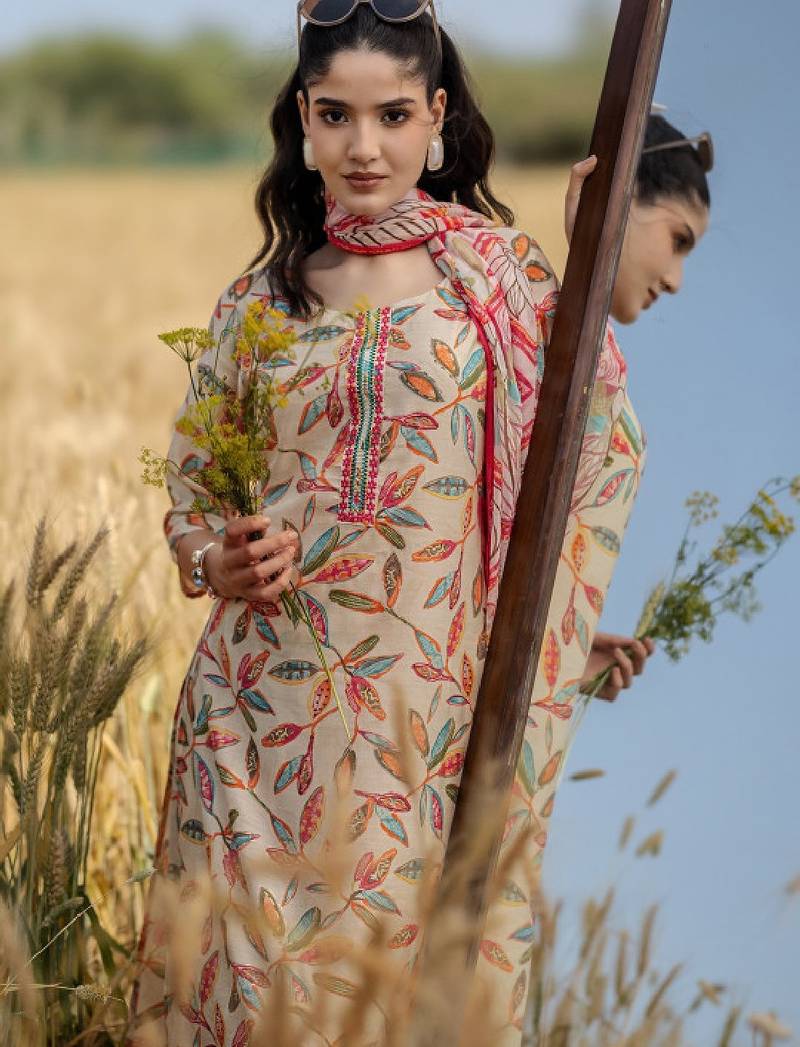 Women floral printed kurta with palazzos & dupatta