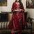 Women ethnic motifs embroidered regular sequinned kurta with trousers & dupatta