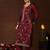 Women ethnic motifs embroidered regular sequinned kurta with trousers & dupatta