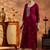 Floral embroidered sequinned pure silk straight kurta with lining