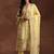 Floral printed notch neck beads and stones straight kurta with palazzos and dupatta