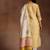 Floral printed v-neck straight kurta with salwar and dupatta