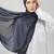 Navy blue premium modal solid hijab
