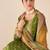 Floral printed round neck kurta with trousers & dupatta