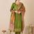 Floral printed round neck kurta with trousers & dupatta