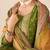 Floral printed round neck kurta with trousers & dupatta