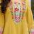 Women floral embroidered regular thread work pure cotton kurta sets