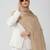 Beige premium modal solid hijab