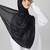Black premium modal solid hijab