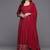 Women ethnic motifs embroidered pleated sequinned kurta with palazzos & with dupatta