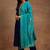 Women ethnic motifs embroidered thread work kurta with trousers & dupatta kurta sets