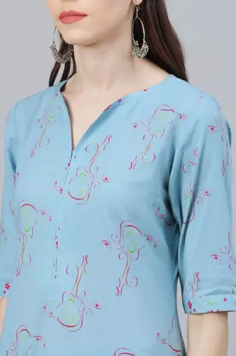 Women ethnic motifs embroidered kurta with palazzo & dupatta
