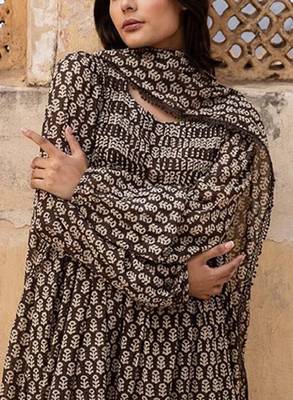 Women ethnic motifs printed a-line kurta with palazzo & dupatta 2