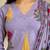 Floral printed v-neck straight kurta with palazzos and dupatta