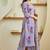 Floral printed v-neck straight kurta with palazzos and dupatta