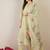 Women floral embroidered thread work pure cotton kurta with trousers & dupatta