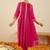 Women ethnic motifs printed cotton a-line kurta with trousers