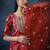 Bandhani printed round neck straight kurta with trousers & dupatta