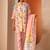 Women floral printed a-line kurta with trousers & dupatta