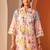 Women floral printed a-line kurta with trousers & dupatta