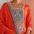 Women bandhani print regular thread work kurta with trousers & dupatta