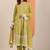 Women floral embroidered regular kurta with trousers & dupatta