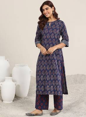 Women floral printed kurta with palazzos & dupatta 4