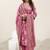 Women floral printed regular kurta with trousers & dupatta