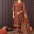 Women ethnic motifs printed pure cotton kurta with trousers & dupatta