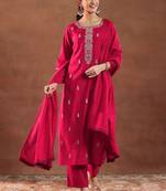 Women ethnic motifs self design kurta with trousers & dupatta