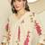 Women floral printed regular thread work kurta with palazzos