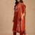 Women ethnic motifs printed regular pure cotton kurta & trousers with dupatta