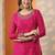 Women ethnic motifs printed kurta with trouser & dupatta