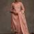 Ethnic motifs embroidered thread work pure cotton kurta & trousers with dupatta