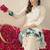 Women floral embroidered regular thread work pure cotton kurta with palazzos