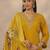 Women ethnic motifs embroidered regular kurta with trousers & with dupatta