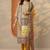 Ethnic motifs printed v-neck kurta with trousers & dupatta