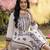 Ethnic motifs embroidered regular thread work kurta with trousers & dupatta