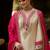 Ethnic motifs embroidered v-neck mirror work kurta with trousers & dupatta