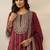 Women ethnic motifs embroidered regular thread work kurta with sharara & with dupatta